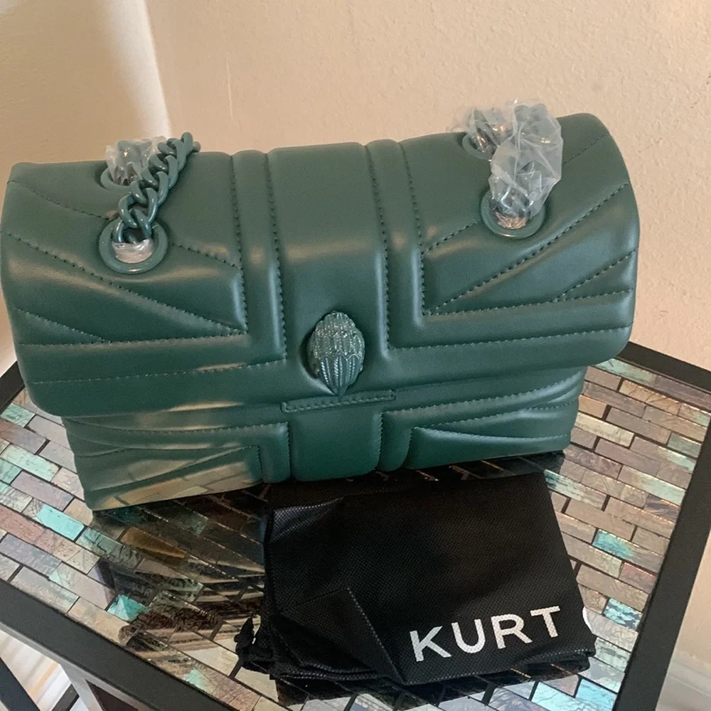 - Kurt Geiger London Leather Kensington Union Jack Bag - Picture 9 of 11